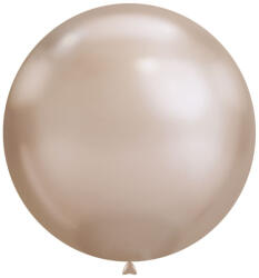Balloons4party Set 2 baloane latex jumbo chrome champagne 46 cm