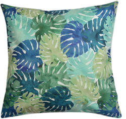 Clayre & Eef Set 2 perne decorative textil verde albastru Leaf 43x43x4 cm (KG023.075) - decorer