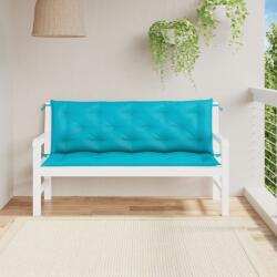 vidaXL Perne bancă de grădină, 2 buc. , turcoaz, 120x50x7 cm, textil (361715)