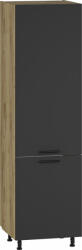Halmar VENTO DU-60/214 magas kamraszekrény, szín: craft tölgy / antracit - smartbutor