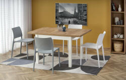 Halmar TIAGO SQUARE bővíthető asztal, kézműves tölgy / fehér - smartbutor