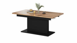 Halmar BUSETTI asztal wotan tölgy / fekete - smartbutor