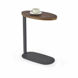 Halmar DELPHI dohányzóasztal, dió / fekete - smartbutor