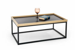 Halmar VESPA asztal, natúr / fekete - smartbutor