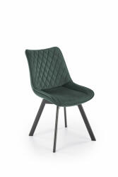 Halmar K520 szék, fekete / sötétzöld - smartbutor