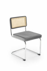 Halmar K504 szék, szürke/fekete - smartbutor