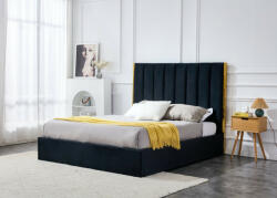 Halmar PALAZZO 160 ágy, fekete/arany - smartbutor