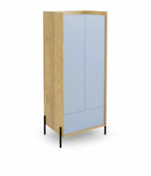 Halmar MOBIUS szekrény 2D szín: hikora tölgy/kék horizont - smartbutor