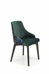 Halmar ENDO szék, fekete/sötétzöld - smartbutor