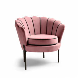 Halmar ANGELO fotel rózsaszín / fekete - smartbutor