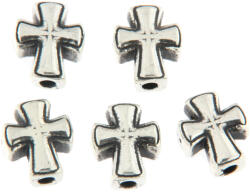 Charm Argint S925 Crucea Bizantina - 9 x 7 mm - 1 Buc