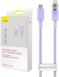 Baseus Fast Charging USB-C to Lightning Explorer Series 1m, 20W (purple) (31850) - pcone