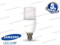 V-TAC SKU-269 LED lámpa E14 8W T37 6400K 725lm IP20 230° vil. szög Samsung Chip 5 év garancia (269)