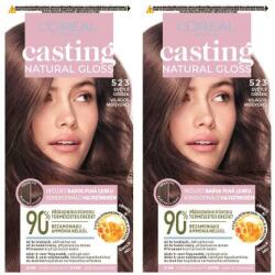 L'Oréal Casting Natural Gloss set 2x vopsea de păr 48 ml Nuanţă 523 pentru femei