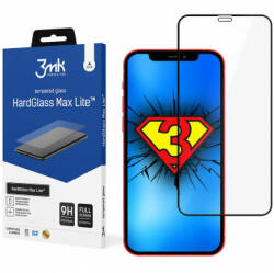 3mk Folie De Protectie Ecran 3MK HardGlass Max Lite pentru Apple iPhone 12 mini Sticla securizata Full Glue Neagra (fol/Iph112m/3MK/HardGML/n/bl)