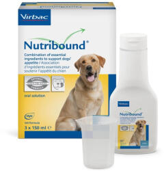 Virbac Nutribound Soluție orală pentru câini în perioada de convalescență 3x150ml
