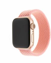FIXED Elastic Nylon Strap Apple Watch 38/40/41mm méret L - rózsaszín (FIXENST-436-L-PI)