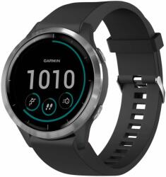 FIXED Silicone Strap Garmin QuickFit 20mm - fekete (FIXSST-QF20MM-BK)