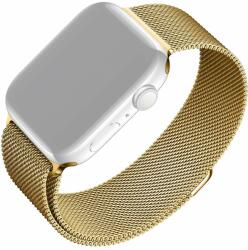 FIXED Mesh Strap Apple Watch 38/40/41mm - aranyszínű (FIXMEST-436-GD)