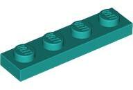 LEGO® 3710c39 - LEGO sötét türkiz lap 1 x 4 méretű (3710c39)