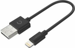 Cygnett Essentials USB apa - Lightning apa Adat és töltő kábel - Fekete (10cm) (CY2721PCCSL)