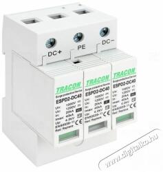 Tracon ESPD2-DC40-1000 cserélhető betéttel típusú túlfeszültség levezető
