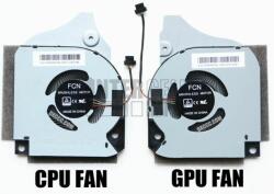 FCN Dell G5 5590 G7 7590 7790 series 09THTN 9THTN 006KT2 06KT2 12V 1A 4 pin processzor/CPU + videókártya/GPU hűtő/ventilátor/fan szett