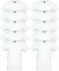 Gildan 10 db-os csomagban Gildan kereknyakú pamut póló, fehér-M (GI5000wh-M-10)