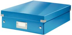 Leitz Cutie depozitare Leitz WOW Click & Store Organizer, carton laminat, cu capac, 28x10x37 cm, albastru (60580036)