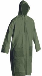 CERVA Manta de ploaie cu gluga si siret, cusaturi lipite, 2 buzunare frontale, maneci ajustabile cu capse, fante de ventilare - Cerva Irwell Verde XL
