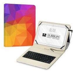 Subblim Tastatură Bluetooth cu Suport pentru Tabletă Subblim SUBKT1-USB053 Qwerty Spaniolă Multicolor Spaniolă
