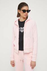 Juicy Couture felső Robertson rózsaszín, női, sima, kapucnis - rózsaszín L