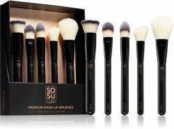 SOSU Cosmetics Premium Brushes The Face Collection set perii machiaj pentru look perfect 5 buc