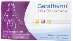 Geratherm vizeletvizsgálati teszt húgyúti fertőzés kimutatására 3 db