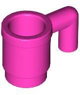 LEGO® 3899c47 - LEGO sötét rózsaszín bögre (3899c47)