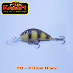 Kenart Vobler KENART Shark Floating 4cm/4gr, YB, Yellow Black (SH4F-YB)