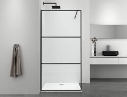 Sanotechnik SMART zuhanyfal, matt fekete, 115 cm AC115B (AC115B)