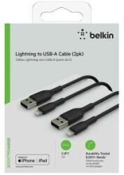 Belkin Cablu USB la Lightning Belkin CAA001BT1MBK2PK 1 m Negru (2 Unități)