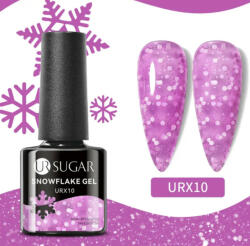 UR Sugar Snowlfake/Hópehely Gél lakk Urx10 pink (urx10)