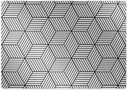  Decormat Irodai szék szőnyeg Geometriai kockák 140x100 cm