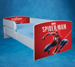 Pat copii 2-12 ani la comanda cu Spider Man 2 cu protectii detasabile si saltea 160x80, sertar inclus PTV174280 (PTV174280)
