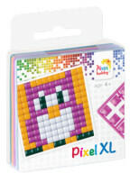 Pixelhobby 27001 Pixel XL szett Bagoly ( 1 kis alaplap, 4 szín) (27001)