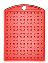 Pixelhobby 214001 Kulcstartó alaplap átlátszó piros (214001)