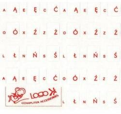 LOGO Keyboard sticker LOGO Red - polish