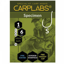 KONGER Carlig Konger Carplabs® Specimen No. 2/0 Titanium Grey Ringed 6buc