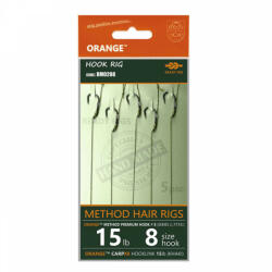 Orange Rig Feeder Orange Series 2 No. 8 15Lb Method Hair Rigs