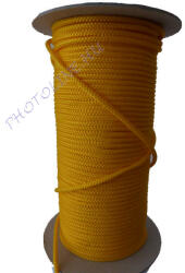  Kötött PP kötél, 5 mm, sárga