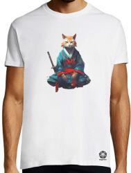 Magnolion Szamuráj macska v4 póló