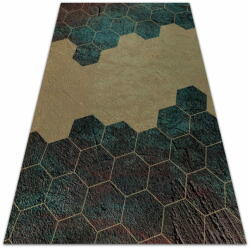  Decormat Kültéri szőnyeg teraszra Beton hexagonok 60x90 cm