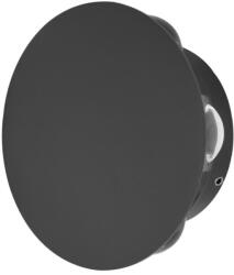 Italux Aplica perete exterior moderna neagra rotunda Macba 4000k (OWL-6031-6-4K)